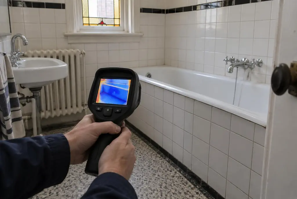 Lekdetectie Hoevelaken – onderzoek in een badkamer van een oudere woning