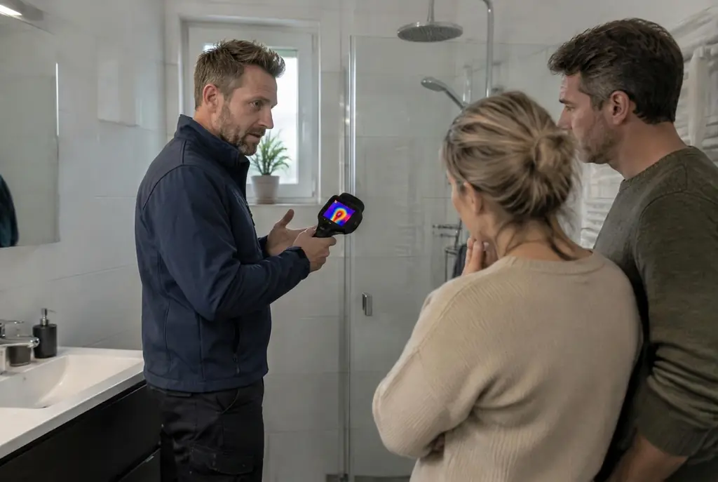Lekdetectie Hoevelaken – specialist legt bevindingen uit aan bewoner